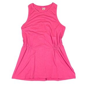 Athleta Pink Sleeveless Drawstring‎ Waist Tank Top Women's Size M Medium Active